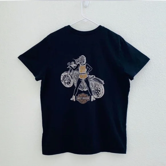 Harley Davidson Motorcycle Graphic Tee - Picture 4 of 5